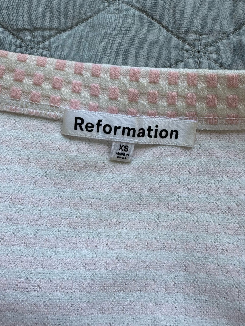 Reformation Pink & White Knit 3-Piece Set - Picture 2 of 7
